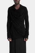 Julius_7 | AW25 - Texture jersey draped sweater, 917CUM5