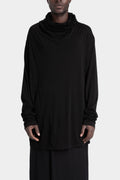 Julius_7 | AW25 - Draped neck lightweight jersey sweater, 917CUM9