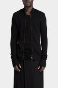 Julius_7 | AW25 - Ribbed wool zip cardigan, 917KNM1