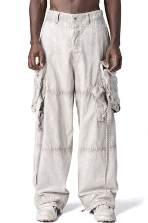 Julius_7 | AW26 - Wide cargo trousers, Plaster 957PAM16-PL