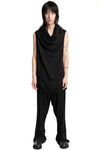 Julius_7 | SS26 - Cowl Neck Draped Tunic, 937SHM7