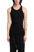 Julius_7 | SS26 - Silk Mix Deep V-Neck Tunic, Black 937CUM27