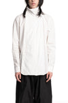 Julius_7 | SS26 - Stand Collar Shirt, White 937SHM2