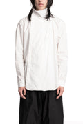 Julius_7 | SS26 - Stand Collar Shirt, White 937SHM2