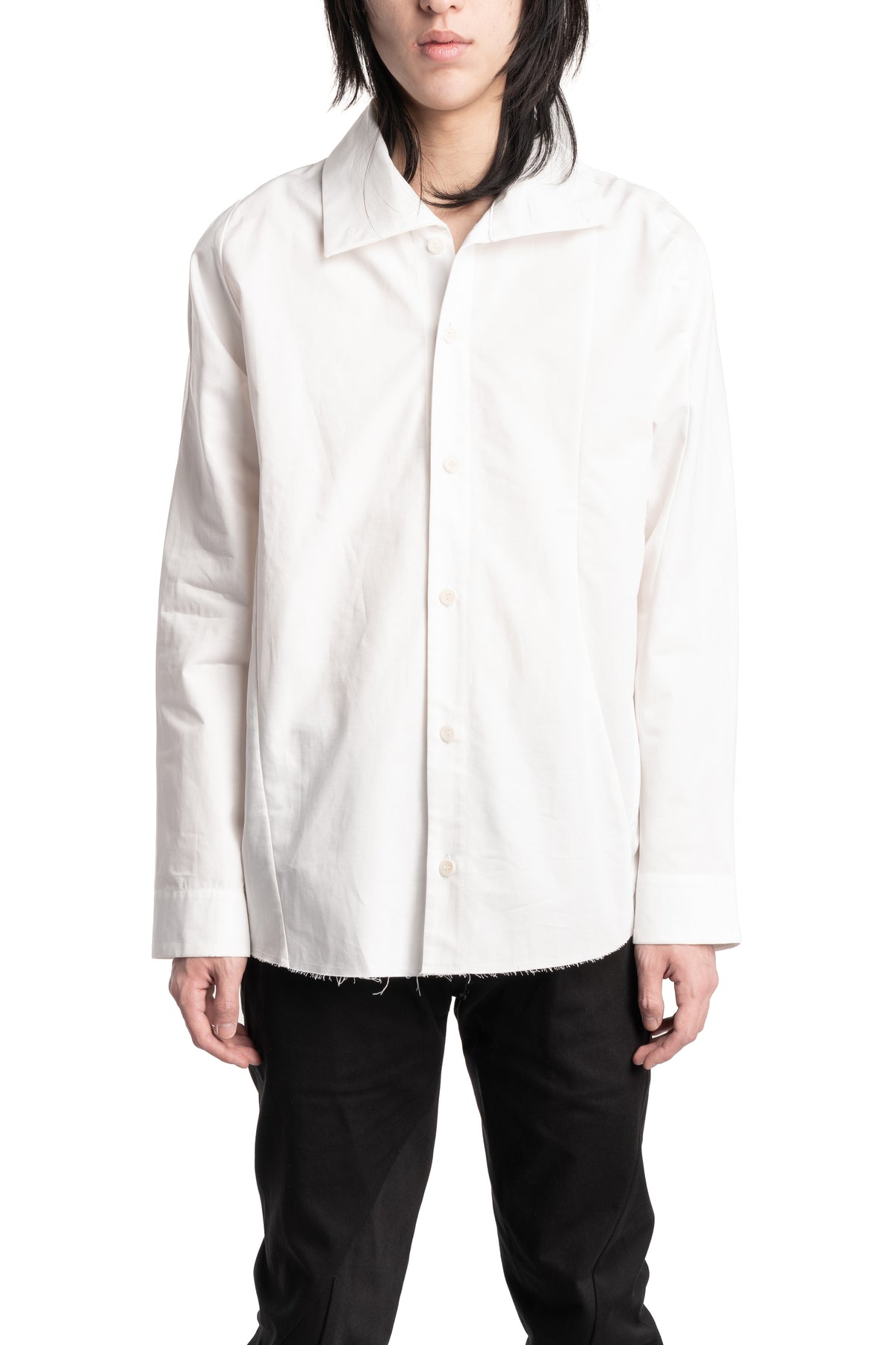 LEB by Leon Emanuel Blanck | SS26 - High Collar Button Shirt 02-HCS-LW