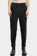 La Haine Inside Us | AW25 - Cold Dye Pleated Cotton Velvet Pants M1118