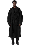 La Haine Inside Us | AW26 - Long wool-blend overcoat, Black M1367