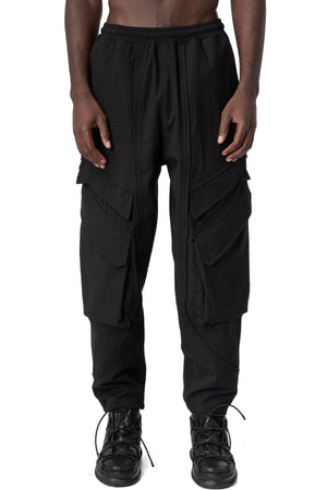 La Haine Inside Us | AW26 - Textured cotton cargo trousers, M1363