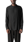 La Haine Inside Us | AW26 - Regular gauze wool-viscose shirt, Black M1308