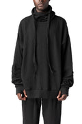 La Haine Inside Us | AW26 - Oversized embossed fleece sweatshirt, Black M1339