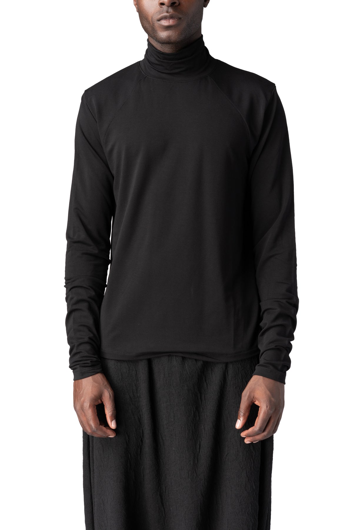 La Haine Inside Us | AW26 - Regular stretch bamboo turtleneck, Black M1356