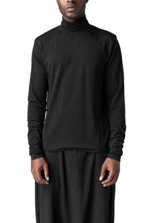 La Haine Inside Us | AW26 - Regular stretch bamboo turtleneck, Black M1356