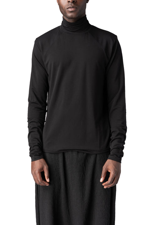 La Haine Inside Us | AW26 - Regular stretch bamboo turtleneck, Black M1356