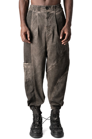 La Haine Inside Us | AW26 - Oversized meshcore cargo trousers, Mud M1318