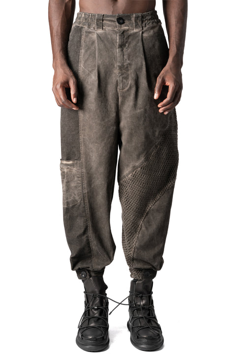 La Haine Inside Us | AW26 - Oversized meshcore cargo trousers, Mud M1318