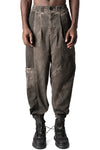 La Haine Inside Us | AW26 - Oversized meshcore cargo trousers, Mud M1318