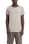 La Haine Inside Us | SS26 - Cold dyed viscose t-shirt, Sand M1225