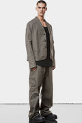 Crushed cotton blazer, Grey