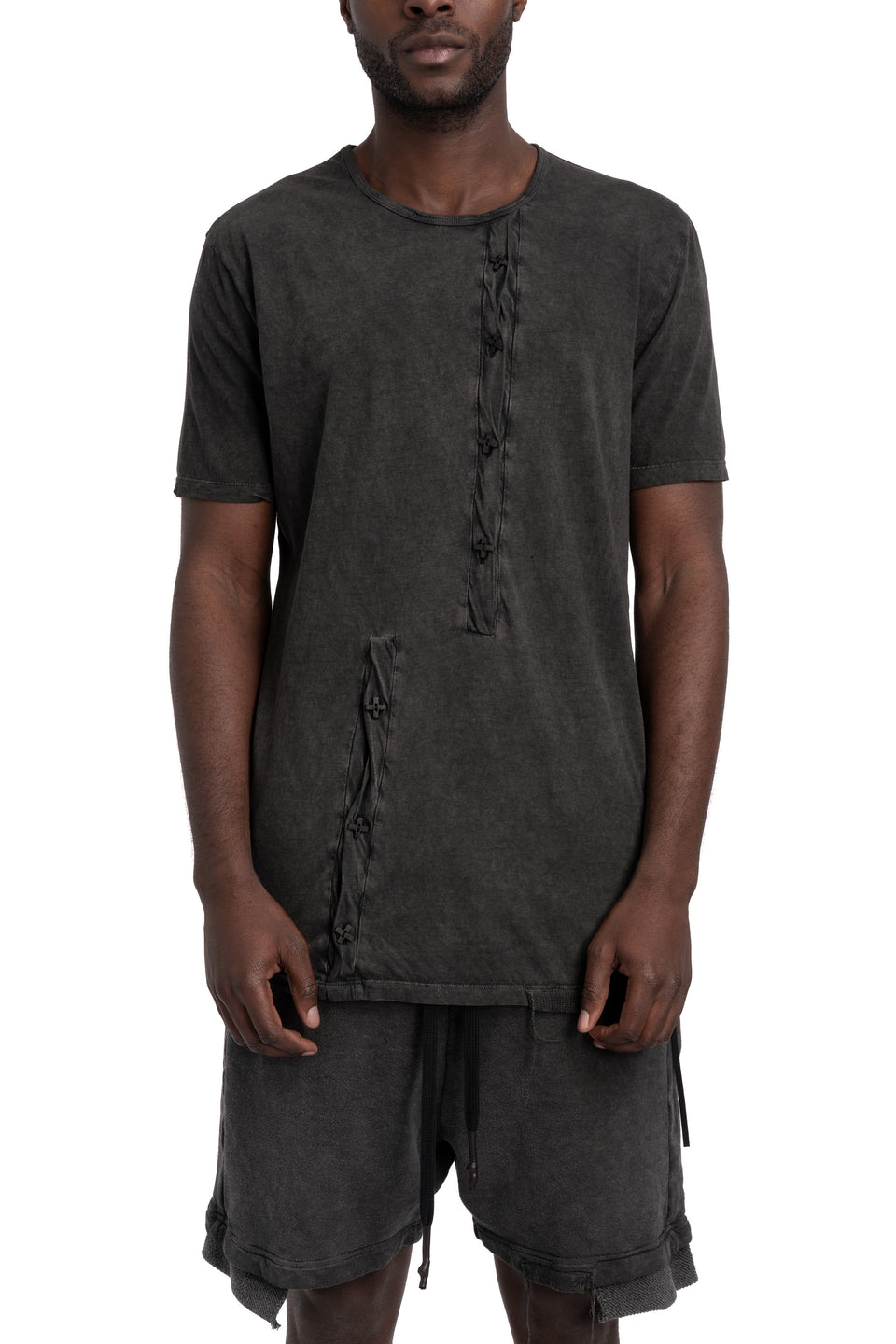 Double Henley T-Shirt, Antra Wash