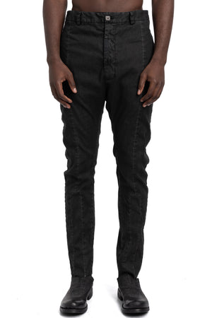 MD75 | SS26 - Linen stretch trousers, Black wash MD13276L