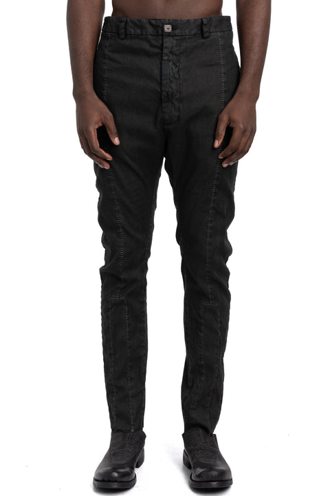 MD75 | SS26 - Linen stretch trousers, Black wash MD13276L