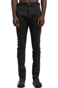 MD75 | SS26 - Woven Stretch Cotton Pants, Black Wash MD13277S