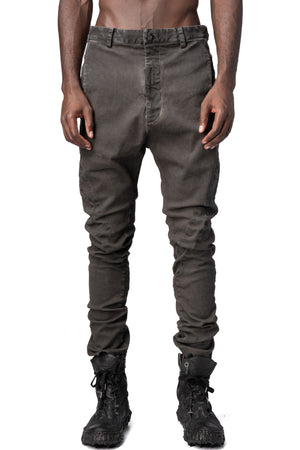 MD75 | AW26 - Stretch cotton dropped crotch pants, Brown Fade MD13168