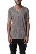 MD75 | AW26 - V neck cross seam cotton t-shirt, MD13153