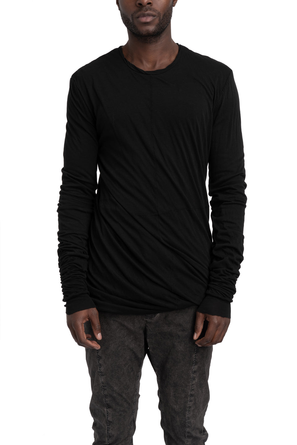 Double layer long sleeve t-shirt