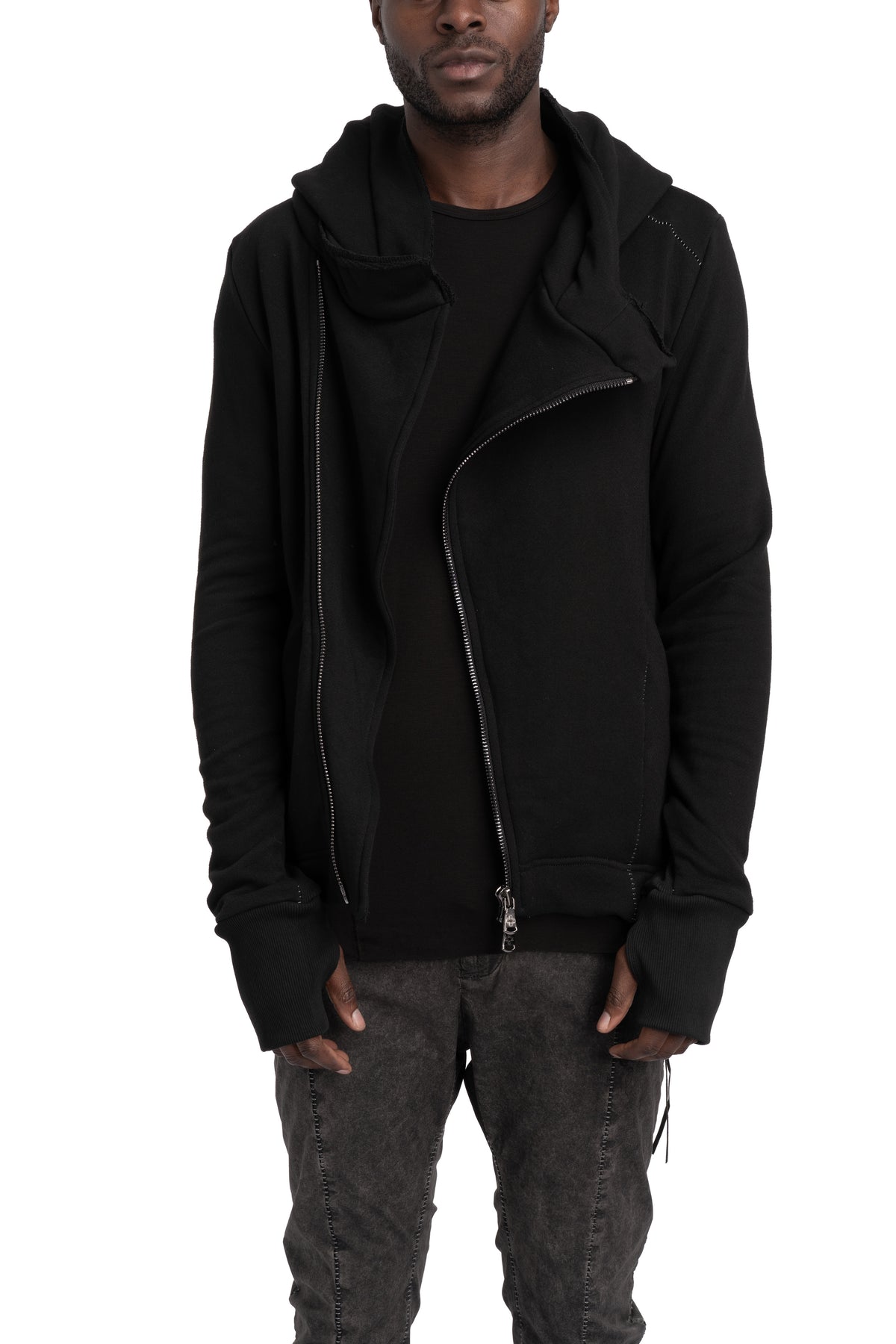 MD75 | SS26 - Hooded zip up sweater, MD13280