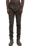 MD75 | SS26 - Woven Stretch Linen Pants, Military Resin MD13277L