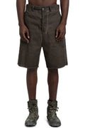 MD75 | SS26 - Linen stretch shorts, Military resin MD13286L