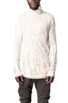 MD75 | AW26 - Double layer cotton roll neck long sleeve top, Perl Dissolve MD13161