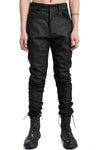 MD75 | SS26 -  Regular Fit Coated Jeans, Black Leather MD13275