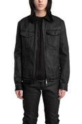 MD75 | SS26 -  Coated Denim Zip Jacket, MD13273