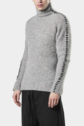 Thom/Krom | AW24/25 - Scars-stitch alpaca knit sweater, Grey