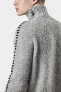 Thom/Krom | AW24/25 - Scars-stitch alpaca knit sweater, Grey