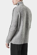 Thom/Krom | AW24/25 - Scars-stitch alpaca knit sweater, Grey