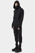 Thom/Krom | AW24 - Contrast cotton hood sweater, Black