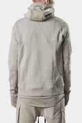 Thom/Krom | AW24 - Contrast cotton hood sweater, Beige