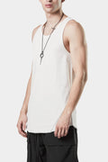 Thom/Krom | AW24 - Scar-stitch cotton tank , White