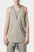 Thom/Krom | AW24 - Scar-stitch cotton tank , Beige