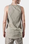 Thom/Krom | AW24 - Scar-stitch cotton tank , Beige