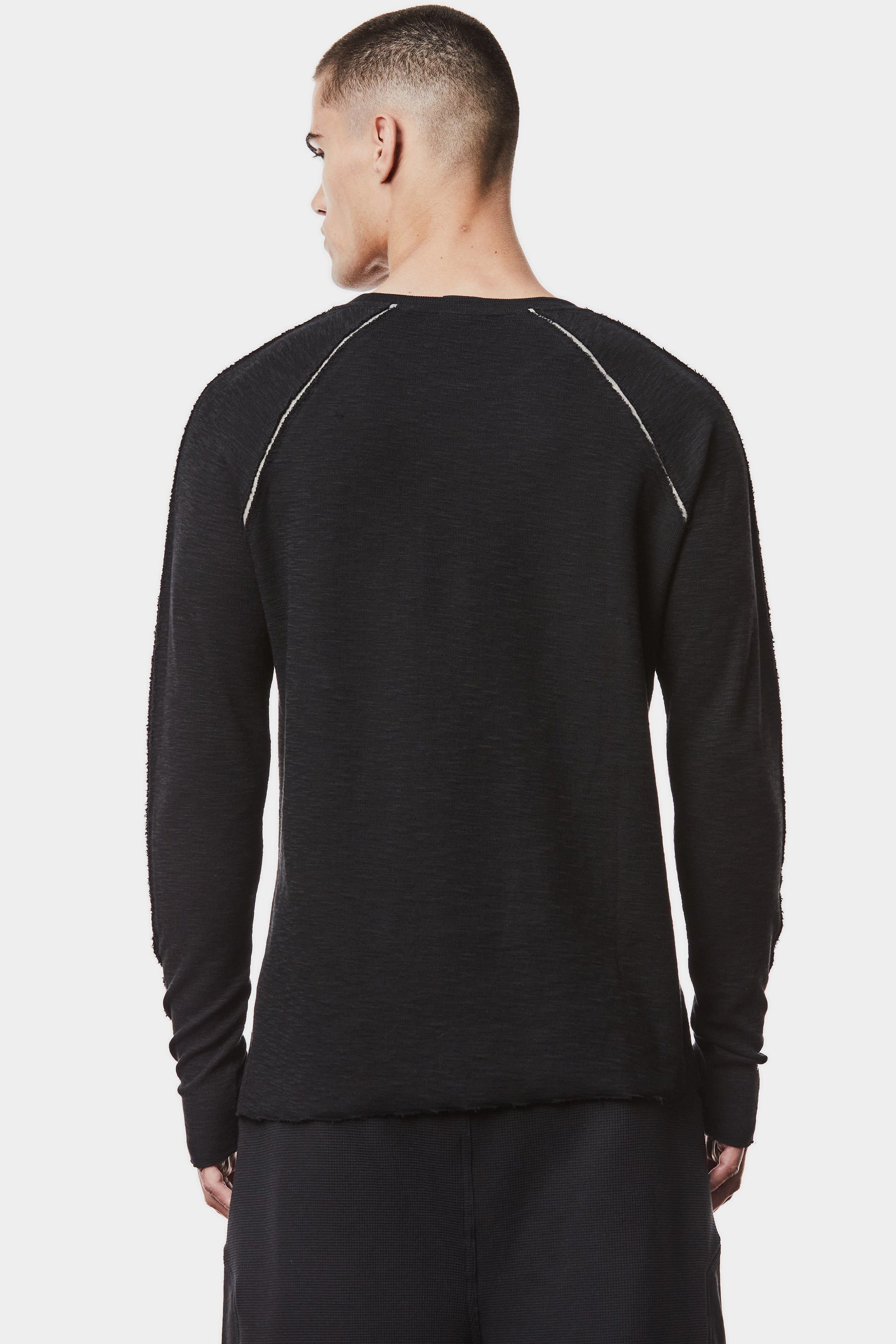【関税込み】thom/krom ブラック M TS 833 長袖Tシャツ thom/krom Black M TS 833 Long Sleeve T-shirt thom/krom