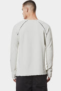 Raglan shoulder long sleeve tee, Light Grey