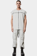 Thom Krom | SS25 - Contrast sleeveless T-Shirt, Light Grey