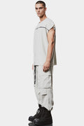 Thom Krom | SS25 - Contrast sleeveless T-Shirt, Light Grey