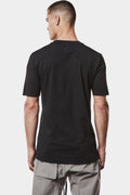 Scar-stitch cotton t-shirt, Black