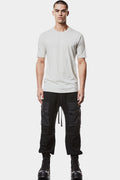 Scar-stitch cotton t-shirt, Light Grey