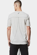 Scar-stitch cotton t-shirt, Light Grey